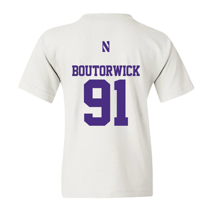 Northwestern - NCAA Football : Evan Boutorwick - Classic Shersey Youth T-Shirt-1