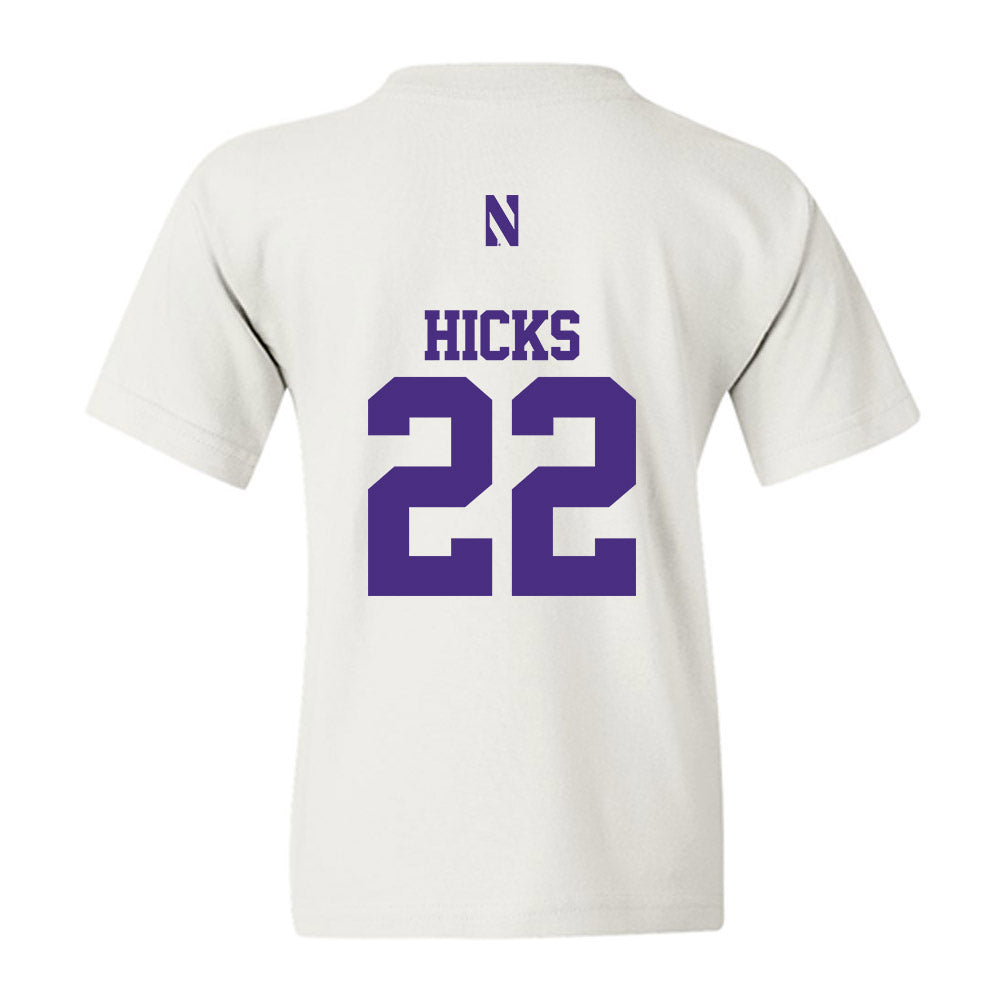 Northwestern - NCAA Football : Terrion Hicks - Classic Shersey Youth T-Shirt-1