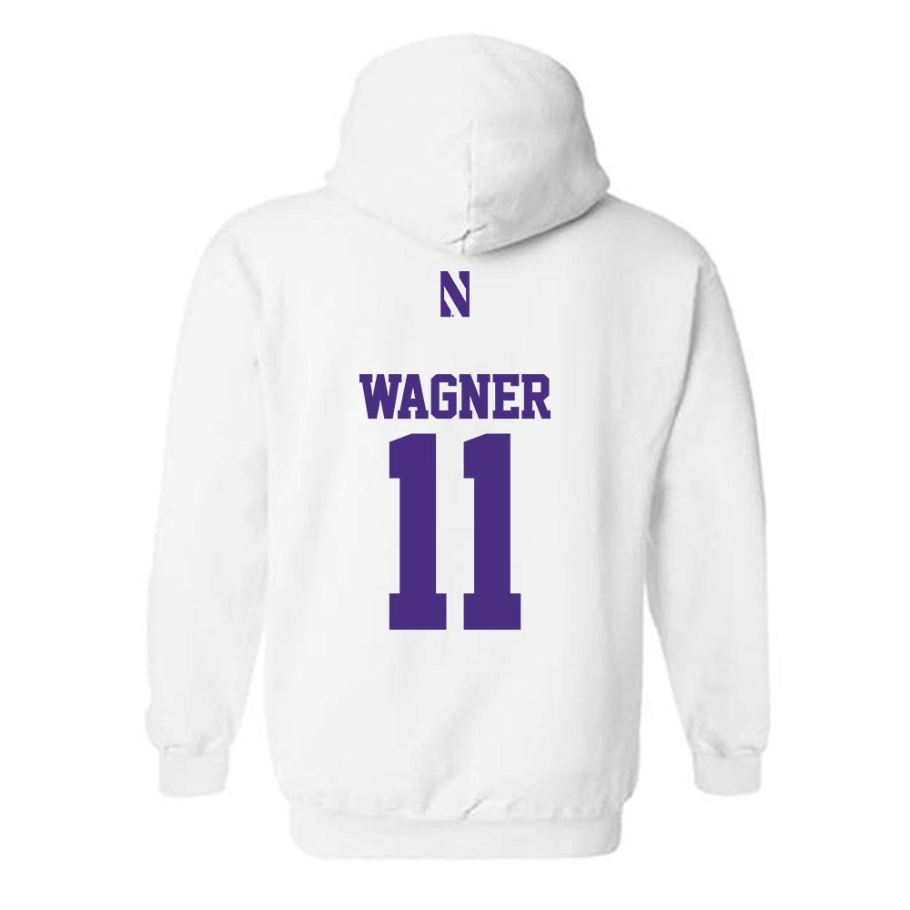 Northwestern - NCAA Women's Soccer : Keira Wagner - Classic Shersey Hooded Sweatshirt-1