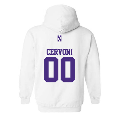 Northwestern - NCAA Men's Soccer : Gino Cervoni - Classic Shersey Hooded Sweatshirt-1