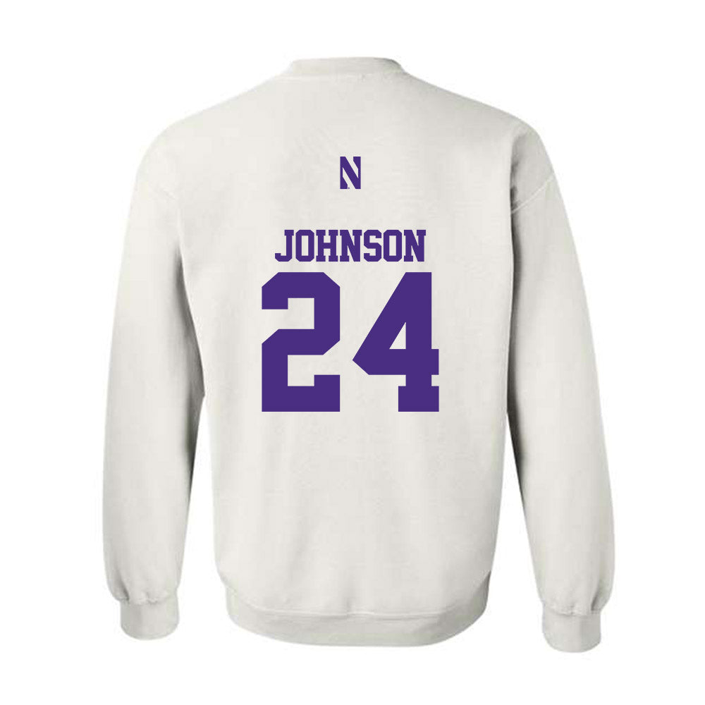 Northwestern - NCAA Football : Jamaal Johnson - Classic Shersey Crewneck Sweatshirt-1