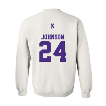 Northwestern - NCAA Football : Jamaal Johnson - Classic Shersey Crewneck Sweatshirt-1