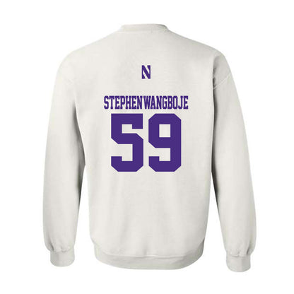 Northwestern - NCAA Football : Glory Stephen-Wangboje - Classic Shersey Crewneck Sweatshirt-1