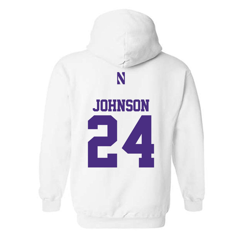 Northwestern - NCAA Football : Jamaal Johnson - Classic Shersey Hooded Sweatshirt-1
