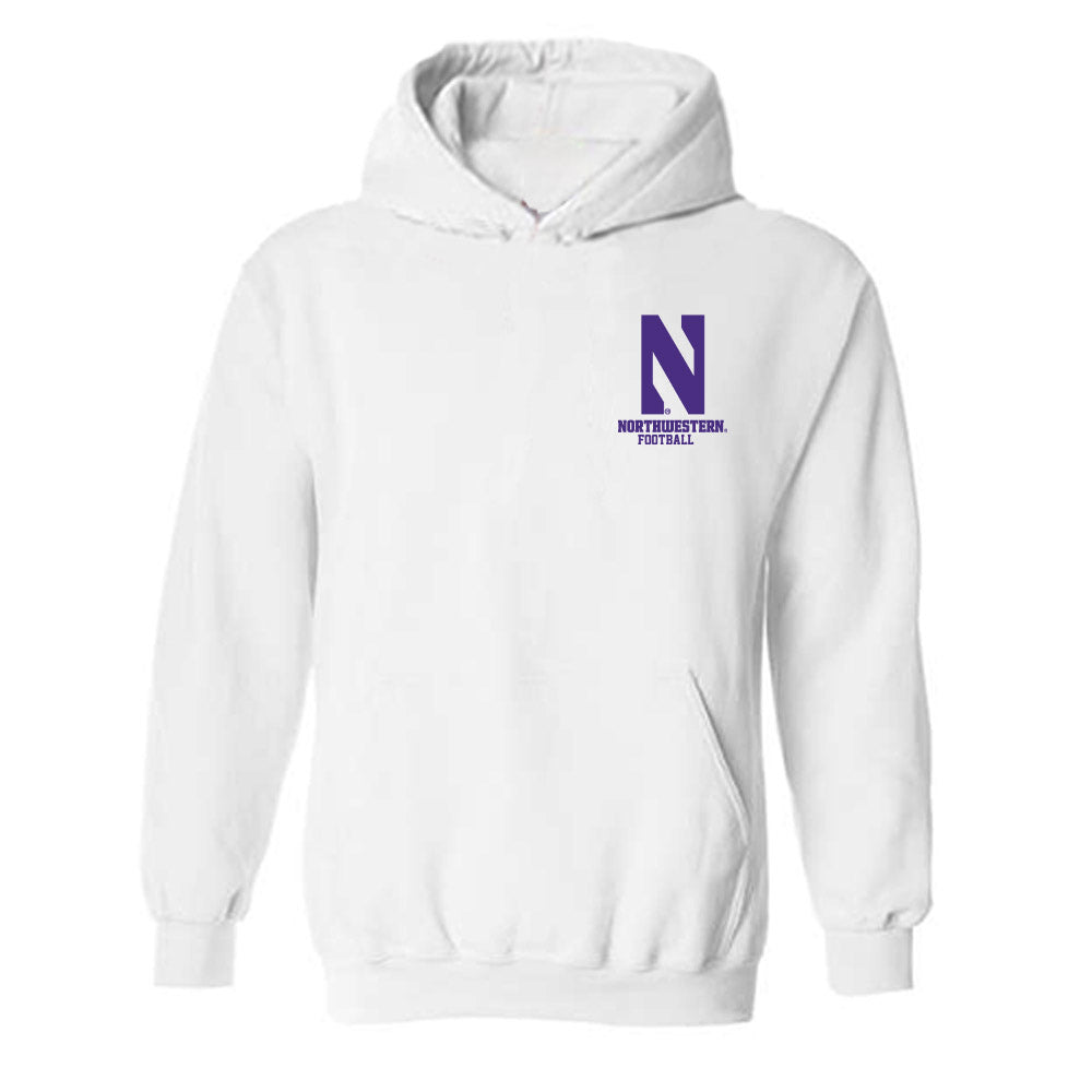 Northwestern - NCAA Football : Mason Mayne - Classic Shersey Hooded Sweatshirt-0