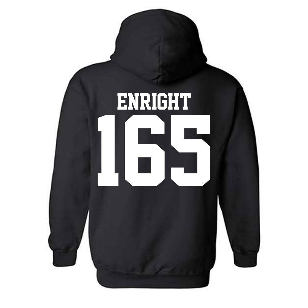 Northwestern - NCAA Wrestling : Eddie Enright - Classic Shersey Hooded Sweatshirt-1