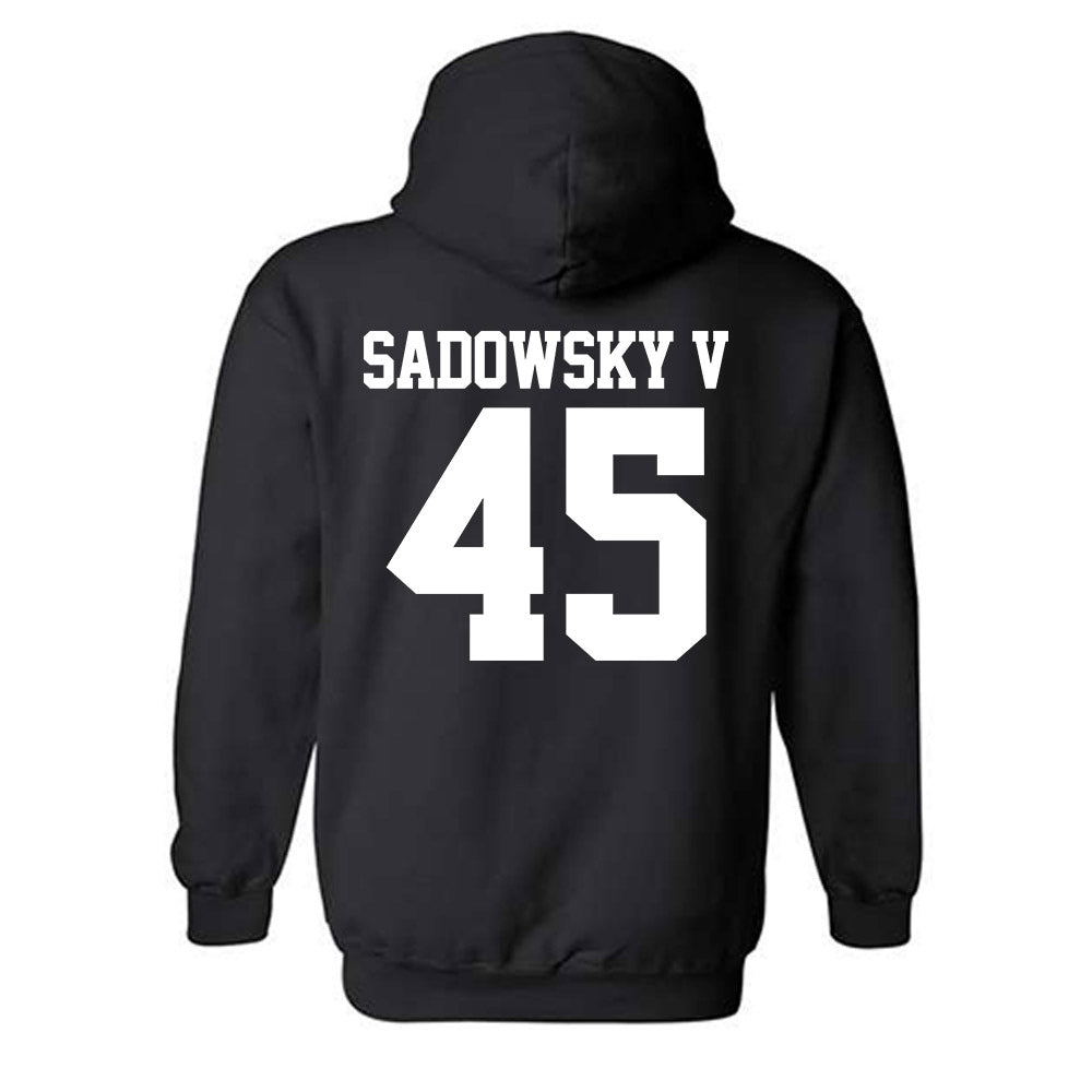 Northwestern - NCAA Football : Jack Sadowsky V - Classic Shersey Hooded Sweatshirt-1