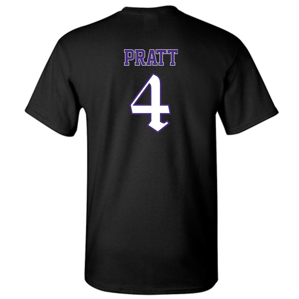 Northwestern - NCAA Men's Basketball : LA Pratt - T-Shirt-1