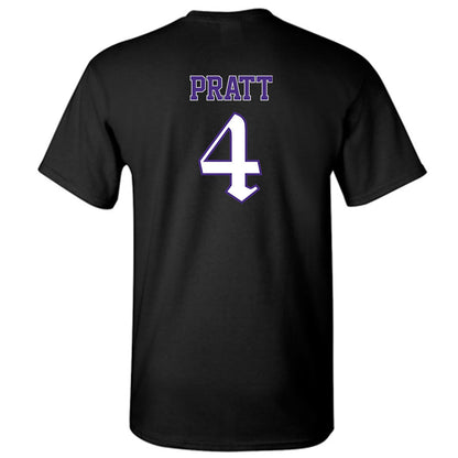 Northwestern - NCAA Men's Basketball : LA Pratt - T-Shirt-1