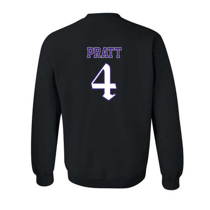 Northwestern - NCAA Men's Basketball : LA Pratt - Crewneck Sweatshirt-1