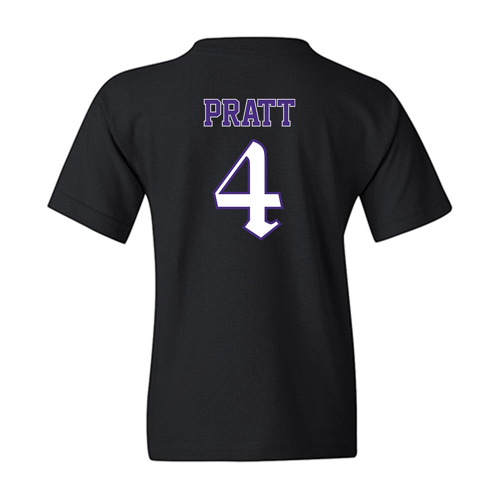 Northwestern - NCAA Men's Basketball : LA Pratt - Youth T-Shirt-1