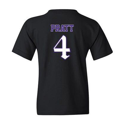 Northwestern - NCAA Men's Basketball : LA Pratt - Youth T-Shirt-1