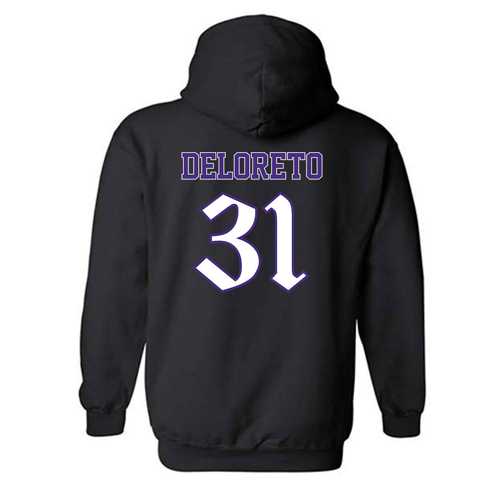 Northwestern - NCAA Baseball : Dominic DeLoreto - Hooded Sweatshirt-1