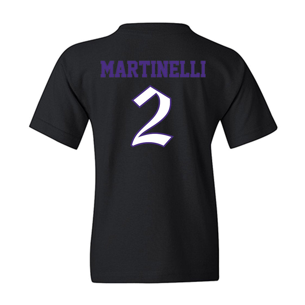 Northwestern - NCAA Men's Basketball : Nick Martinelli - Youth T-Shirt-1