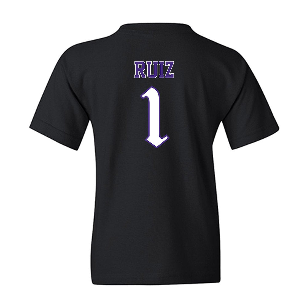 Northwestern - NCAA Baseball : Noah Ruiz - Youth T-Shirt-1