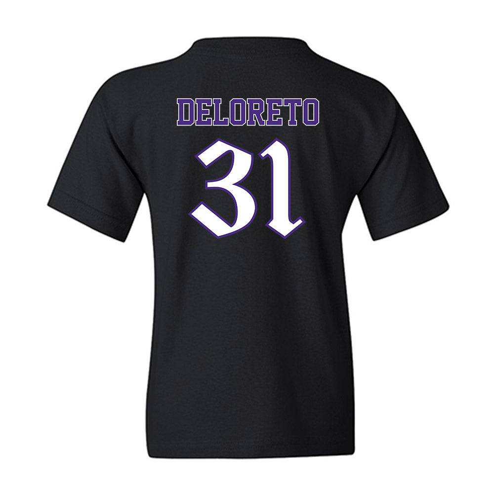 Northwestern - NCAA Baseball : Dominic DeLoreto - Youth T-Shirt-1