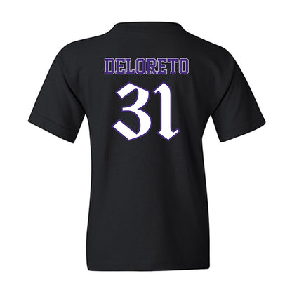 Northwestern - NCAA Baseball : Dominic DeLoreto - Youth T-Shirt-1