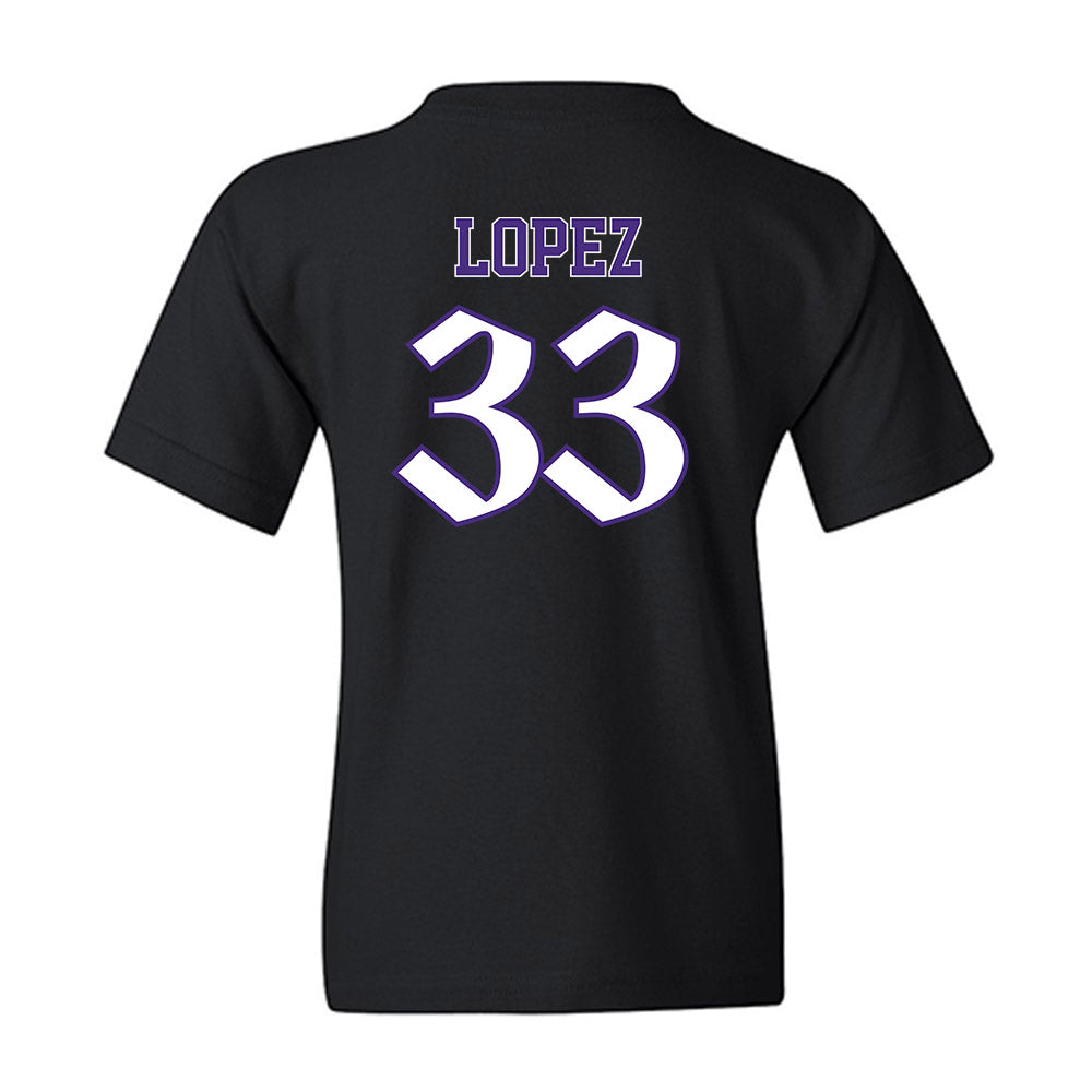Northwestern - NCAA Women's Basketball : Amparo Lopez - Youth T-Shirt-1