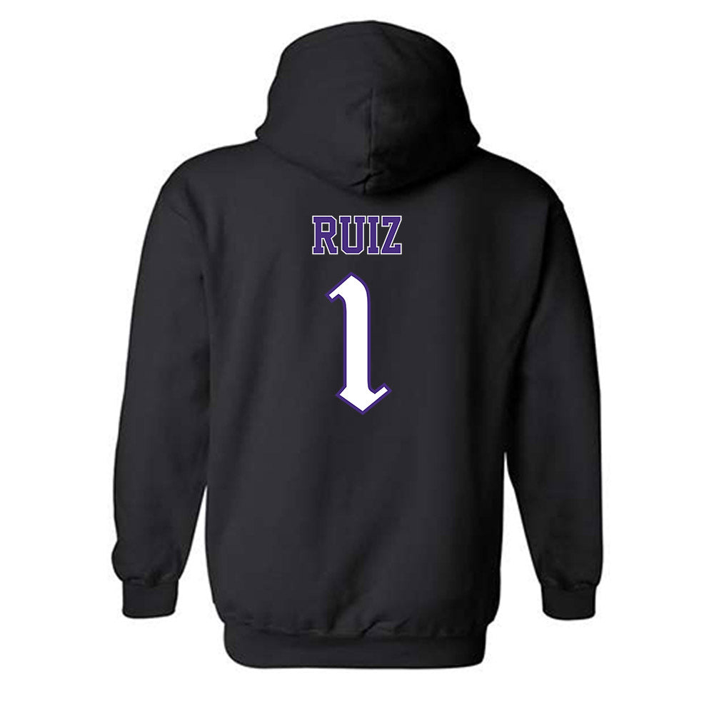 Northwestern - NCAA Baseball : Noah Ruiz - Hooded Sweatshirt-1