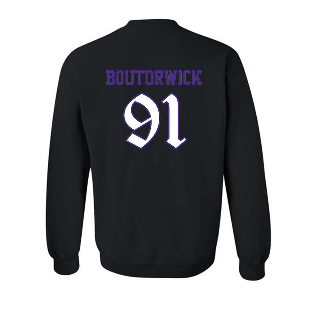 Northwestern - NCAA Football : Evan Boutorwick - Crewneck Sweatshirt-1