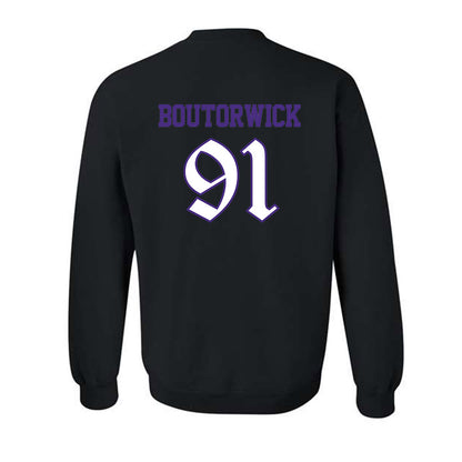 Northwestern - NCAA Football : Evan Boutorwick - Crewneck Sweatshirt-1