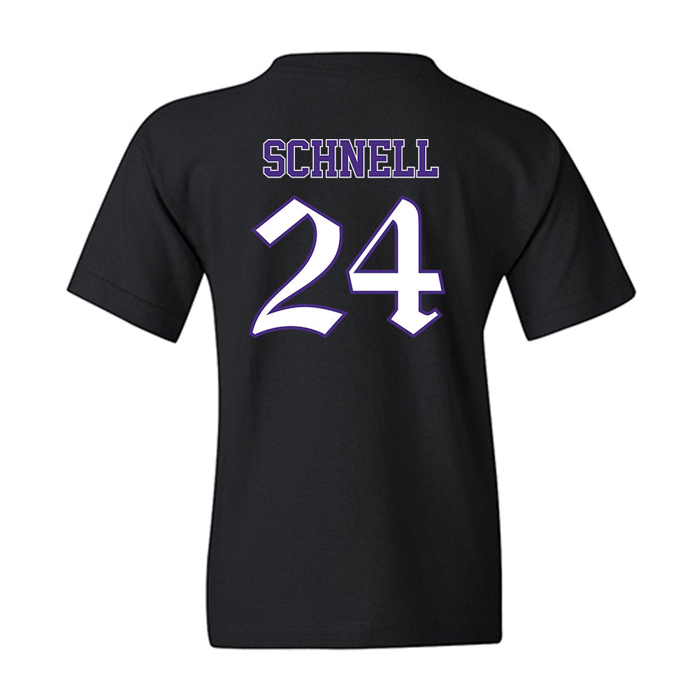 Northwestern - NCAA Women's Volleyball : Cate Schnell - Youth T-Shirt-1