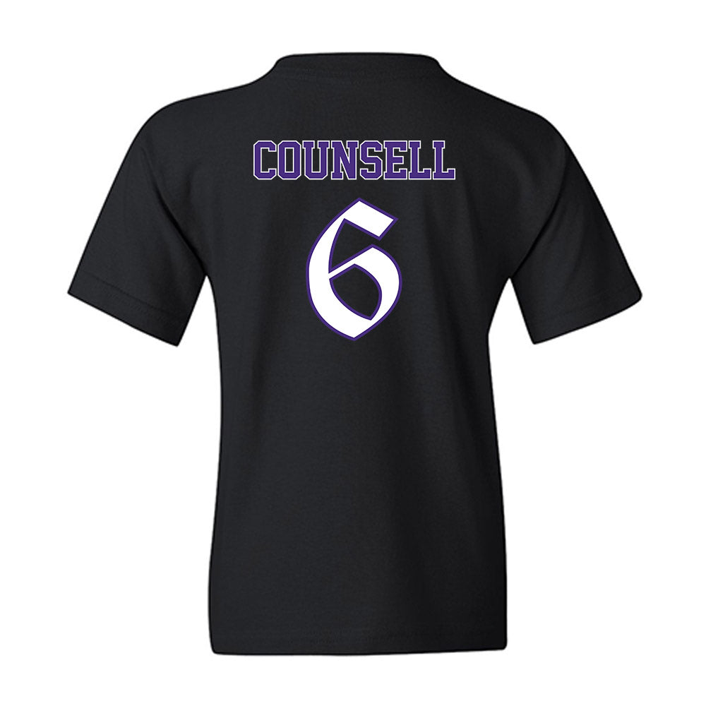 Northwestern - NCAA Baseball : Jack Counsell - Youth T-Shirt-1