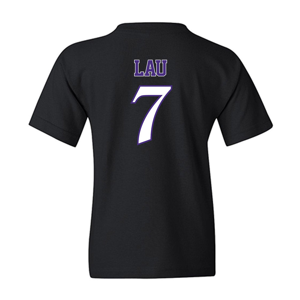 Northwestern - NCAA Women's Basketball : Caroline Lau - Youth T-Shirt-1