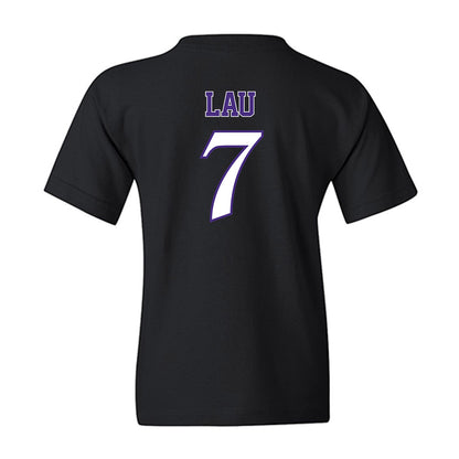 Northwestern - NCAA Women's Basketball : Caroline Lau - Youth T-Shirt-1