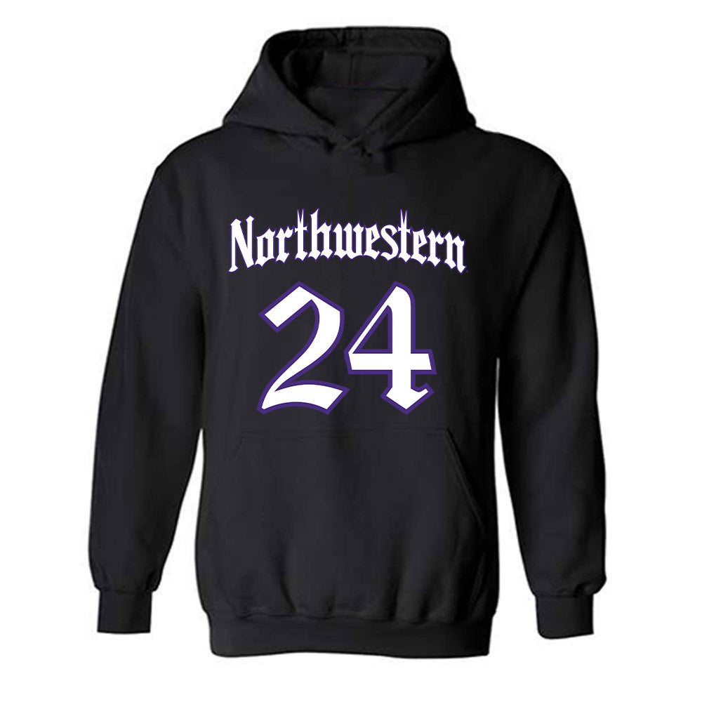 Northwestern - NCAA Women's Volleyball : Cate Schnell - Hooded Sweatshirt-0