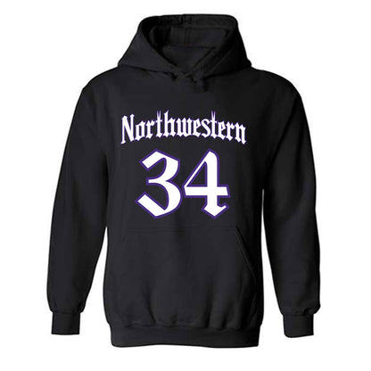Northwestern - NCAA Baseball : Charlie Kutz - Hooded Sweatshirt-0