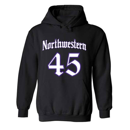 Northwestern - NCAA Football : Jack Sadowsky V - Hooded Sweatshirt-0