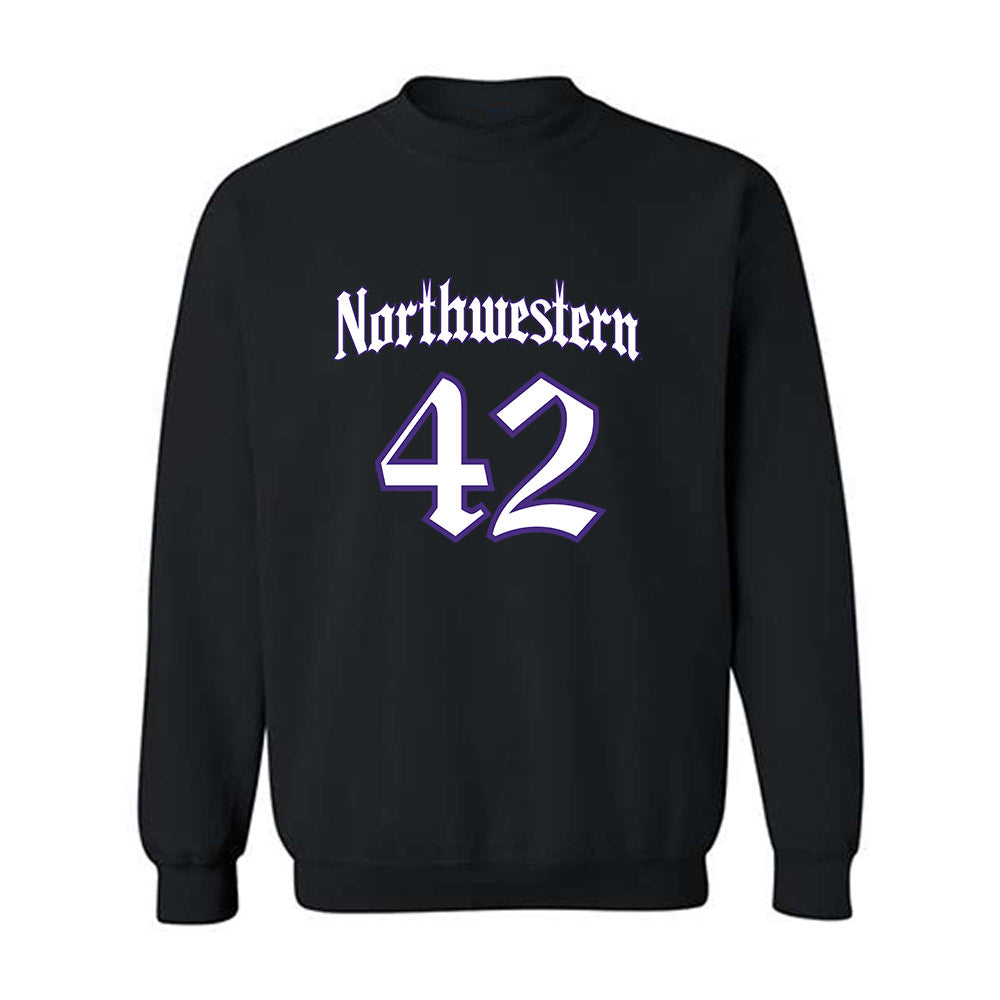 Northwestern - NCAA Football : Nigel Glover - Crewneck Sweatshirt-0
