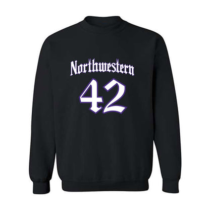 Northwestern - NCAA Football : Nigel Glover - Crewneck Sweatshirt-0