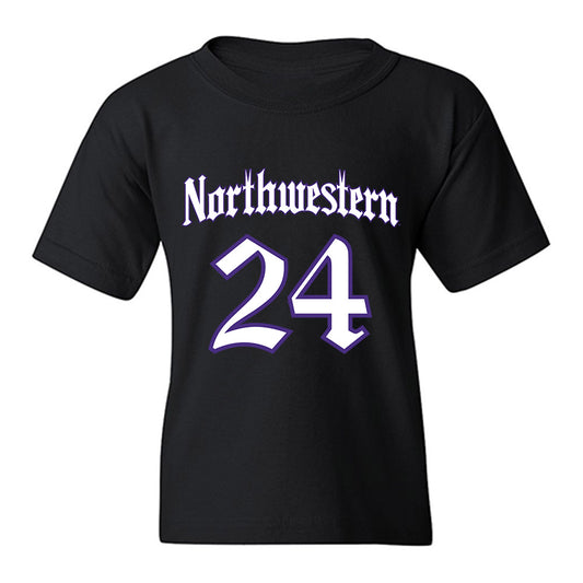 Northwestern - NCAA Baseball : Christian Forniss - Youth T-Shirt-0