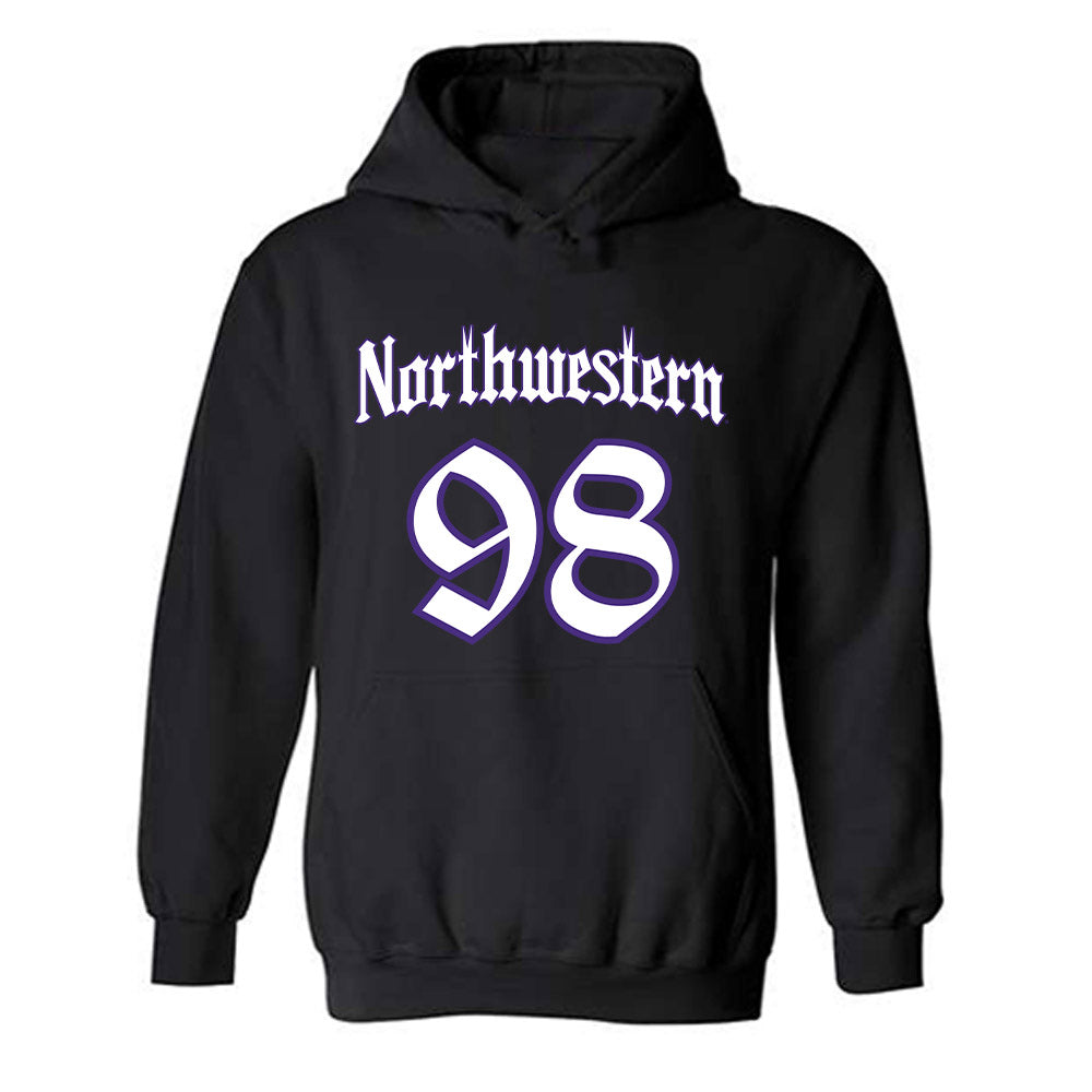 Northwestern - NCAA Football : Noah Sur - Hooded Sweatshirt-0