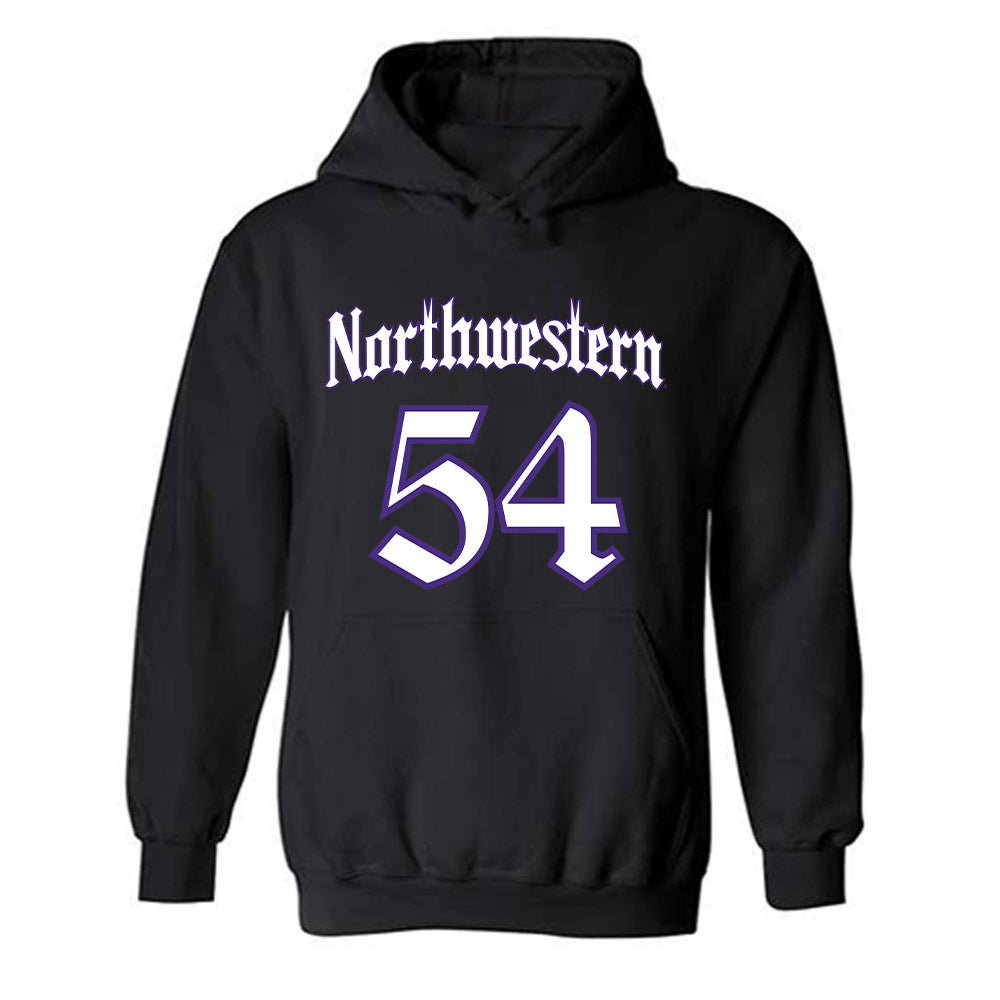 Northwestern - NCAA Men's Basketball : Gus Hurlburt - Hooded Sweatshirt-0