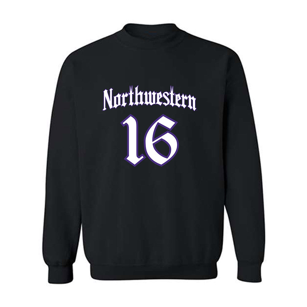 Northwestern - NCAA Women's Volleyball : Ava Pratt - Crewneck Sweatshirt-0