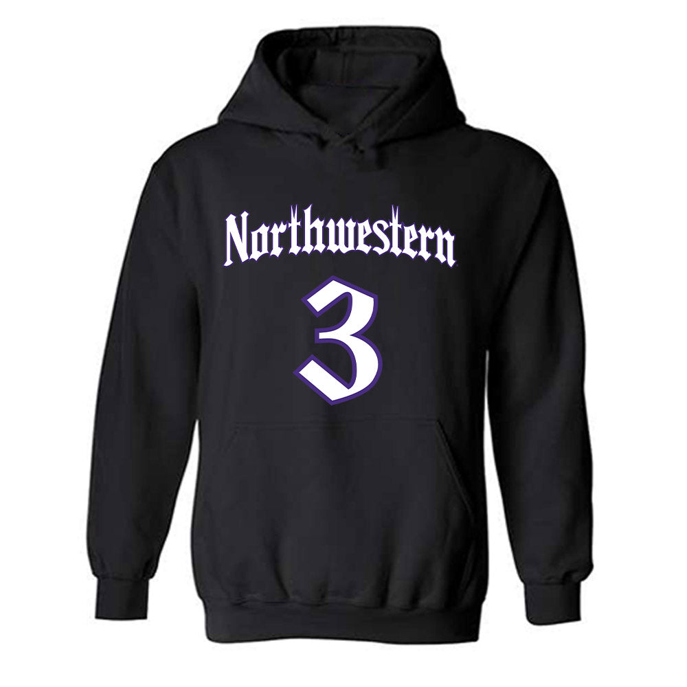 Northwestern - NCAA Women's Soccer : Maddie Finnerty - Hooded Sweatshirt-0