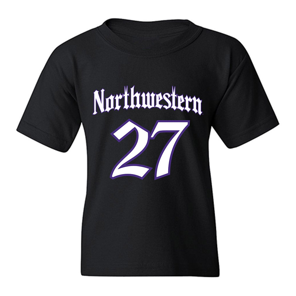 Northwestern - NCAA Baseball : Zach Carlson - Youth T-Shirt-0