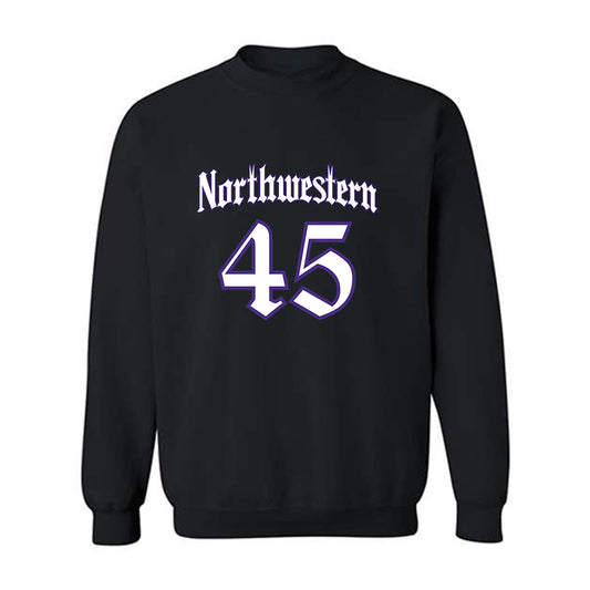 Northwestern - NCAA Football : Jack Sadowsky V - Crewneck Sweatshirt-0