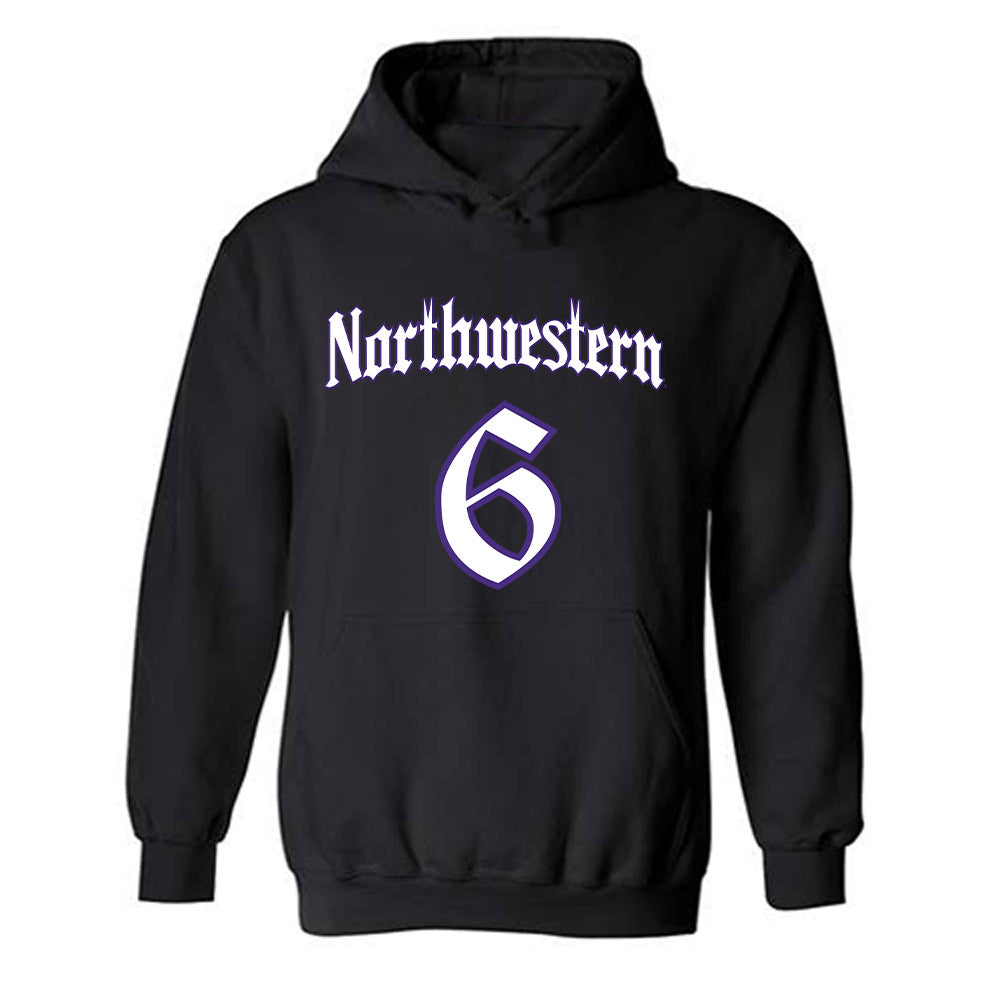 Northwestern - NCAA Women's Volleyball : Bella Simkus - Hooded Sweatshirt-0