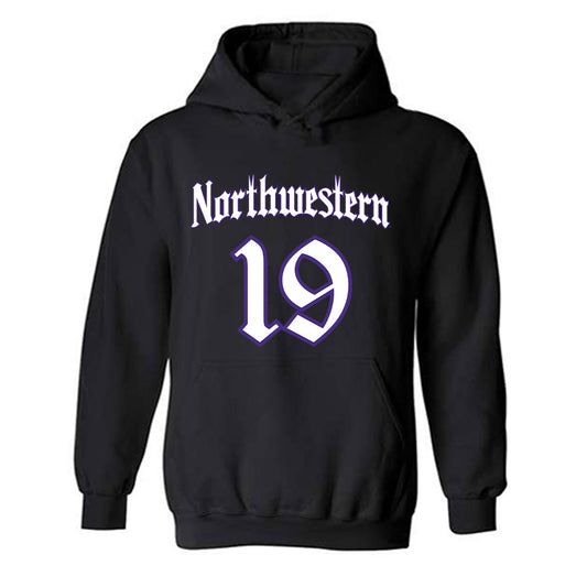 Northwestern - NCAA Baseball : Jake Yang - Hooded Sweatshirt-0
