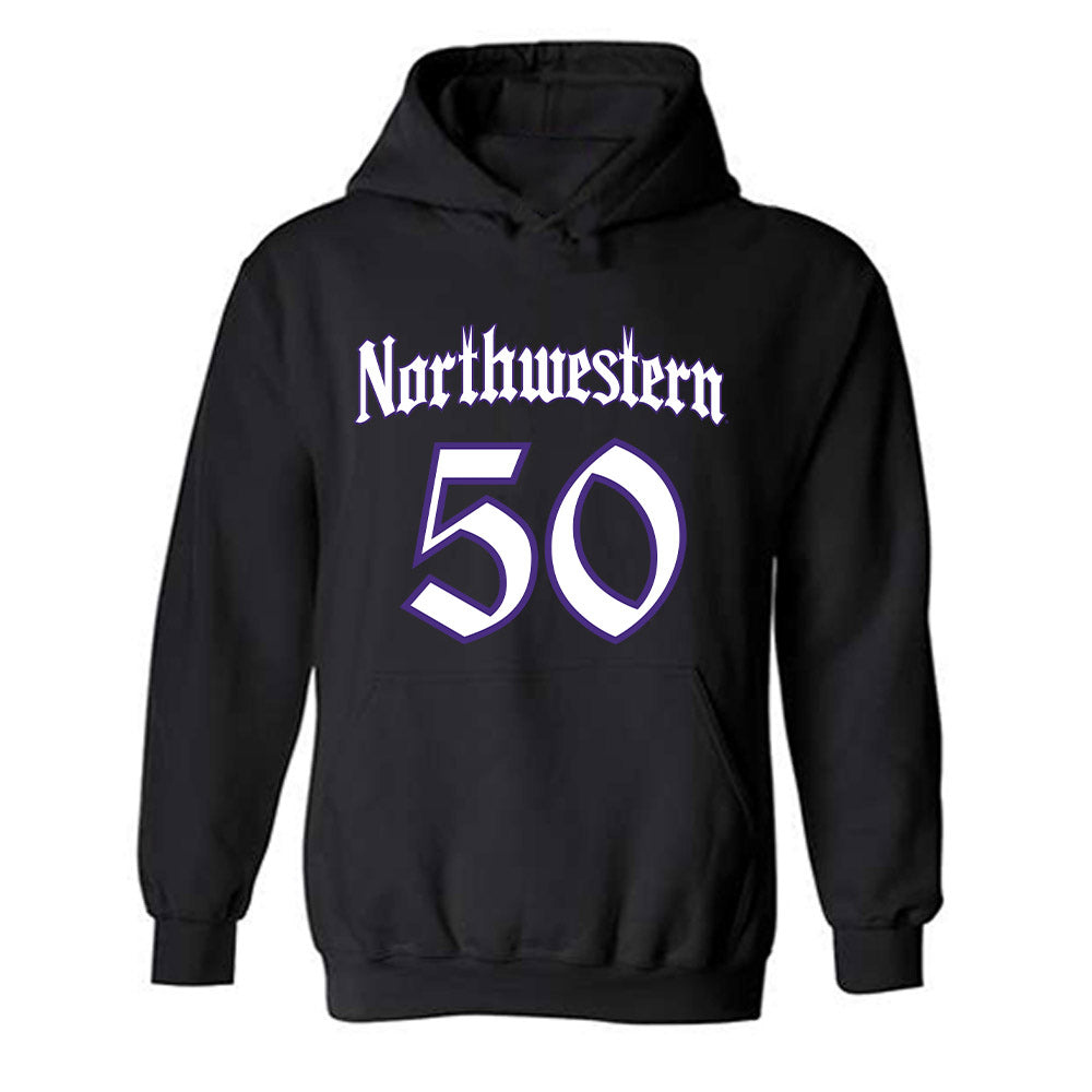 Northwestern - NCAA Football : Qayvier Johnson - Hooded Sweatshirt-0