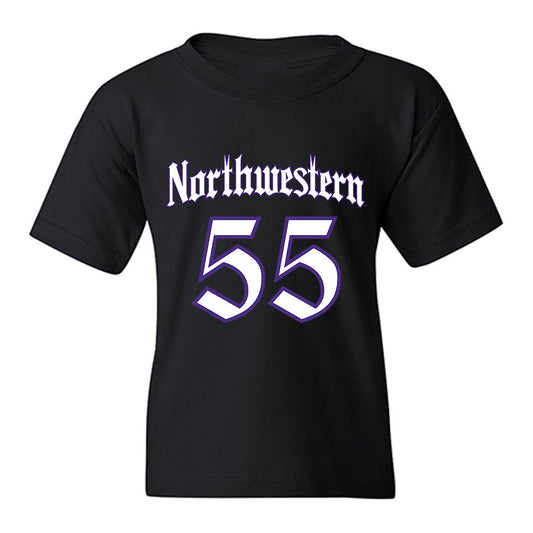 Northwestern - NCAA Football : Dylan Roberts - Youth T-Shirt-0