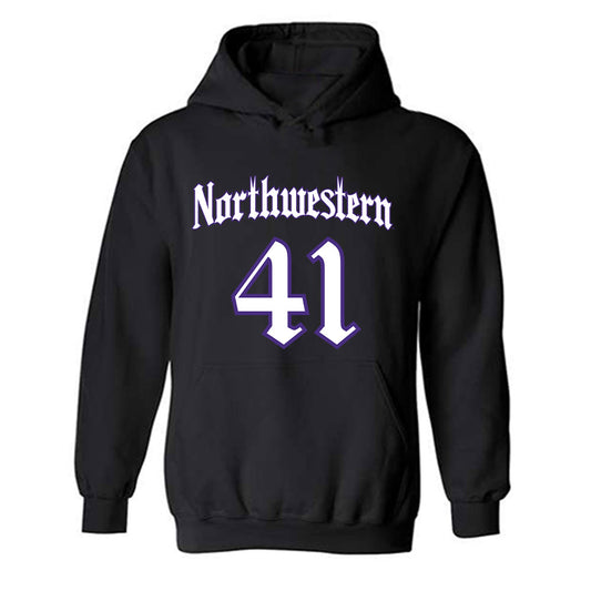 Northwestern - NCAA Baseball : Tommy Bridges - Hooded Sweatshirt-0