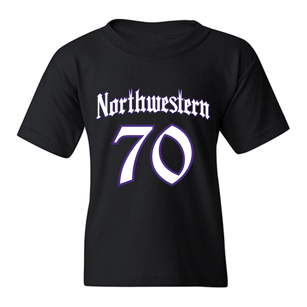 Northwestern - NCAA Football : Leighton Burbach - Youth T-Shirt-0