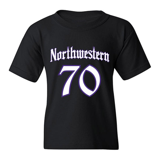 Northwestern - NCAA Football : Leighton Burbach - Youth T-Shirt-0