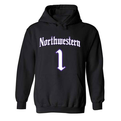Northwestern - NCAA Men's Basketball : Tyler Kropp - Hooded Sweatshirt-0