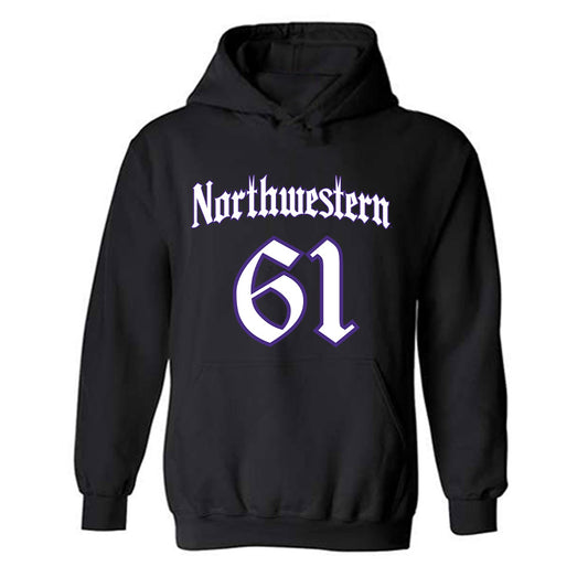 Northwestern - NCAA Football : David Anchondo - Hooded Sweatshirt-0